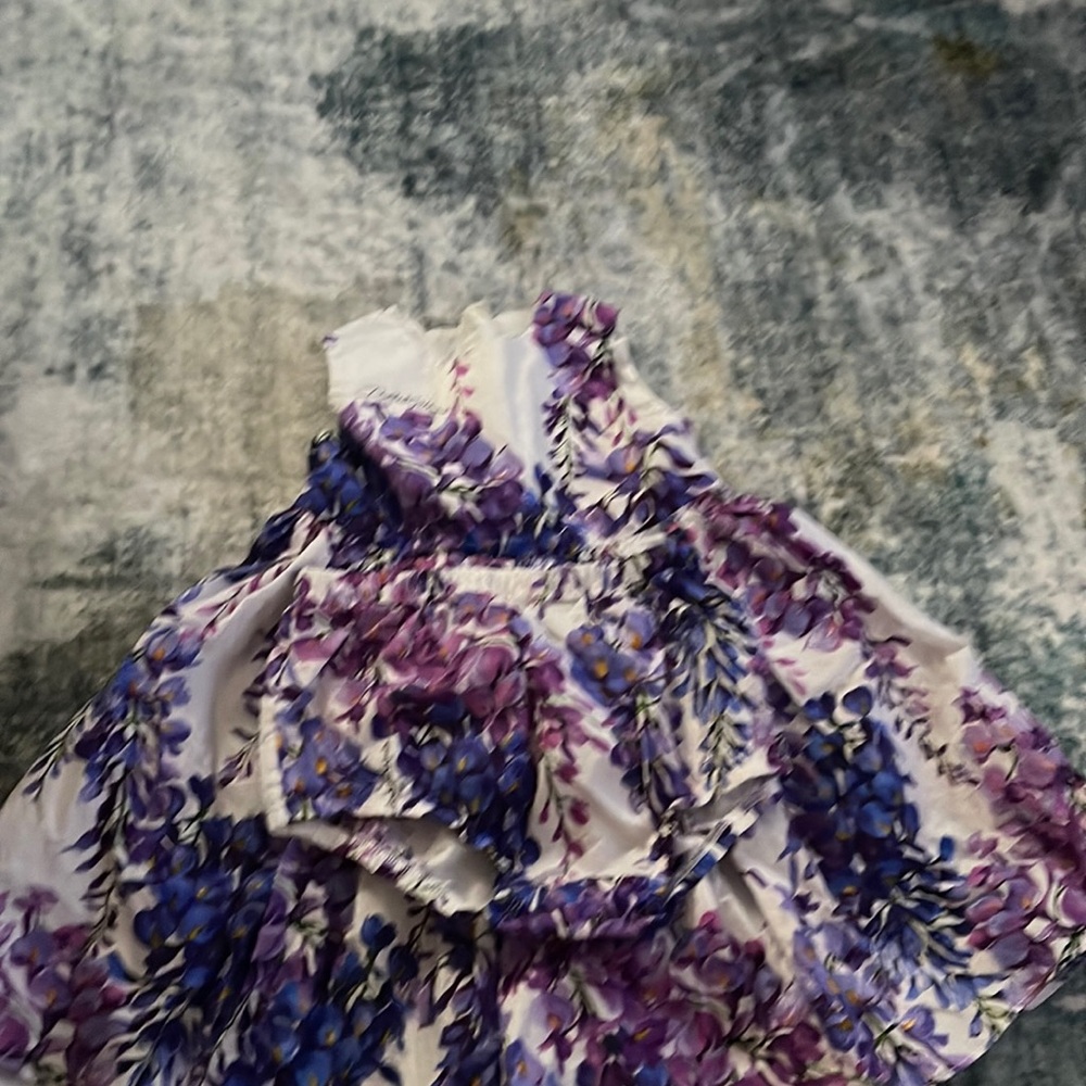 Purple multi color dolce and gabbana toddler dress. 9-12 months